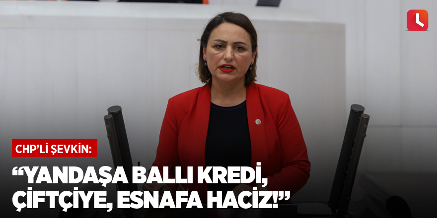 “Yandaşa ballı kredi, çiftçiye, esnafa haciz!”