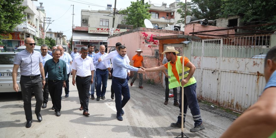 Başkan Kocaispir yol çalışmalarını inceledi