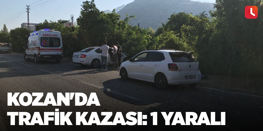 Kozan'da trafik kazası: 1 yaralı