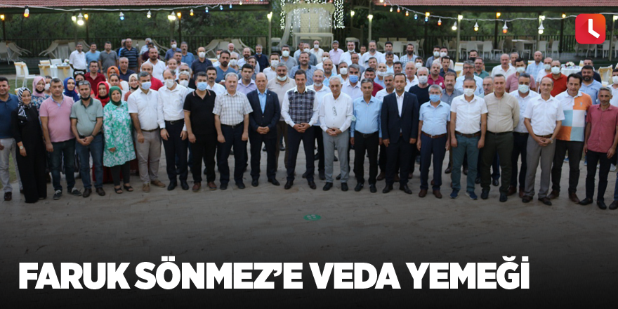 Faruk Sönmez’e veda yemeği