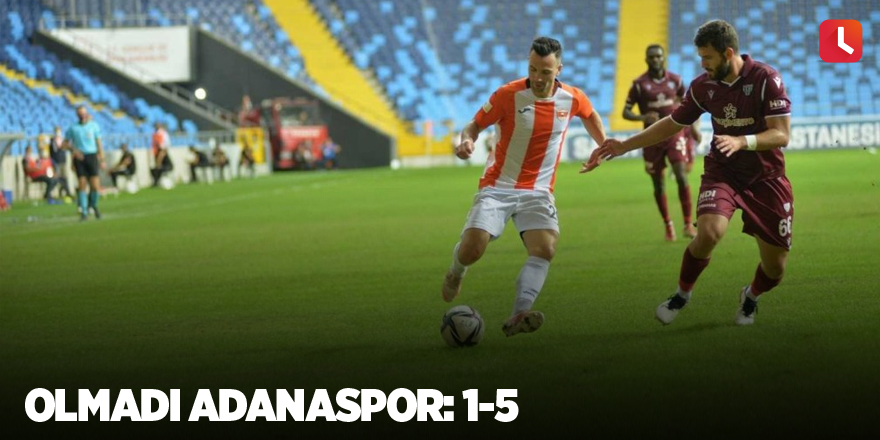 TFF 1. Lig: Adanaspor: 1 - Bandırmaspor: 5
