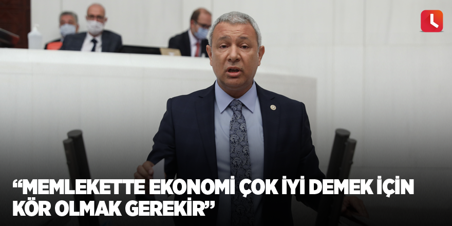 “Memlekette ekonomi çok iyi demek için kör olmak gerekir”