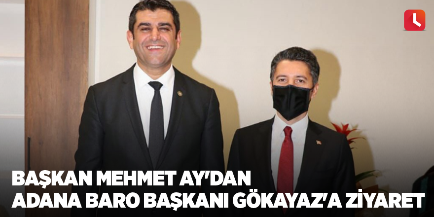 Mehmet Ay'dan Adana Baro Başkanı Gökayaz'a ziyaret
