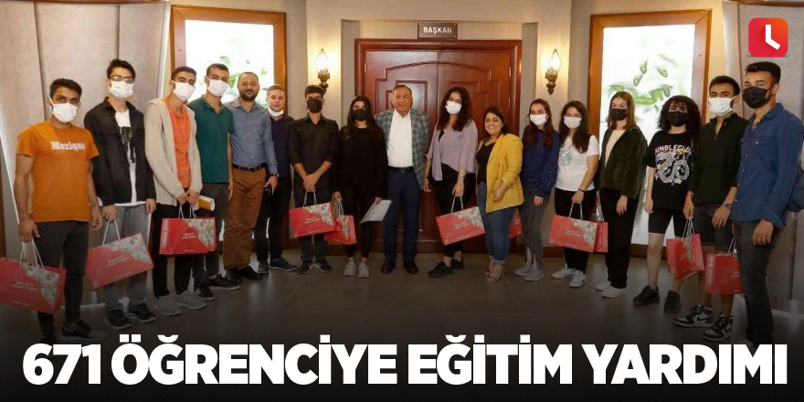 671 öğrenciye eğitim yardımı