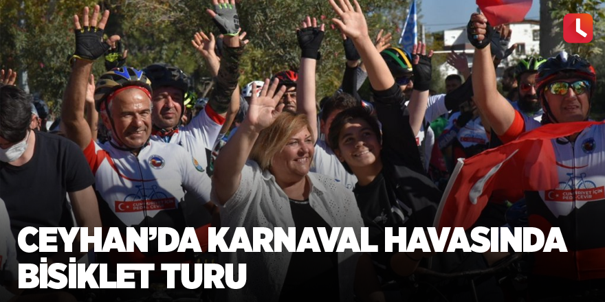 Ceyhan’da karnaval havasında bisiklet turu