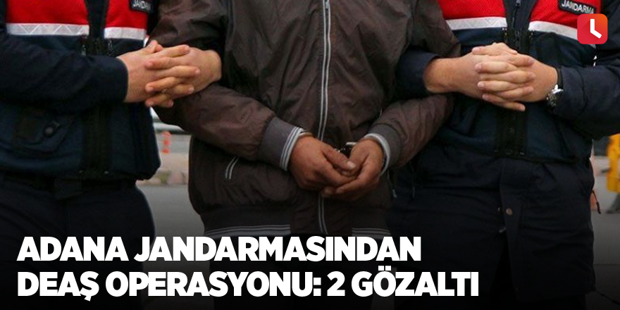 Adana jandarmasından DEAŞ operasyonu: 2 gözaltı