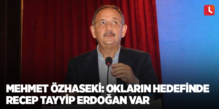 Mehmet Özhaseki: Okların hedefinde Recep Tayyip Erdoğan var