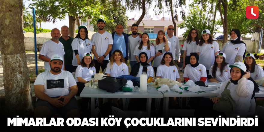 Mimarlar Odası köy çocuklarını sevindirdi