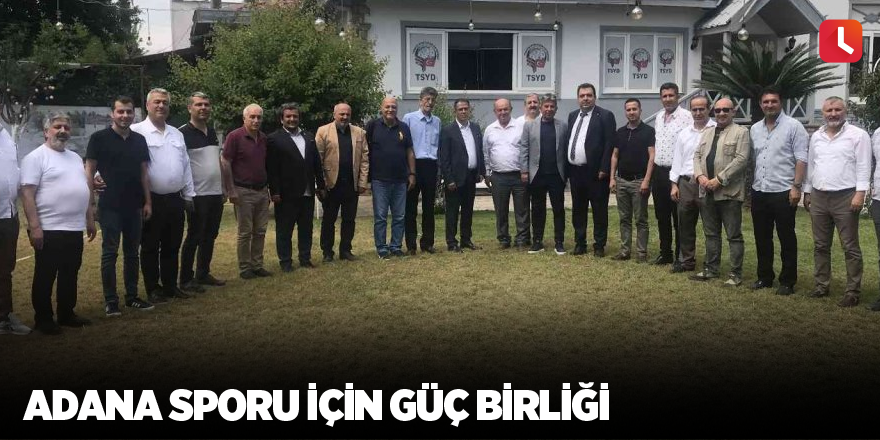 Adana sporu için güç birliği