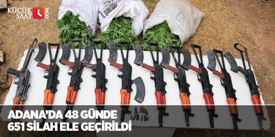Adana'da 48 günde 651 silah ele geçirildi