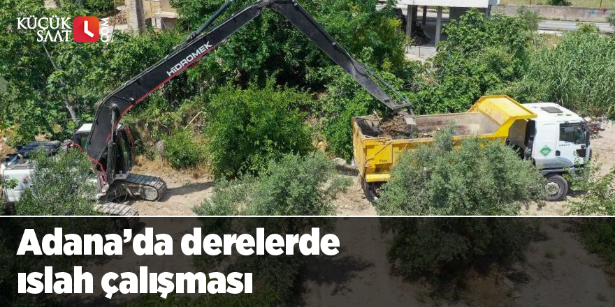 Adana’da derelerde ıslah çalışması