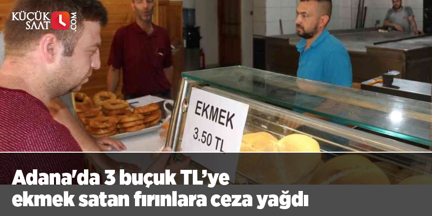 Adana'da 3 buçuk TL’ye ekmek satan fırınlara ceza yağdı