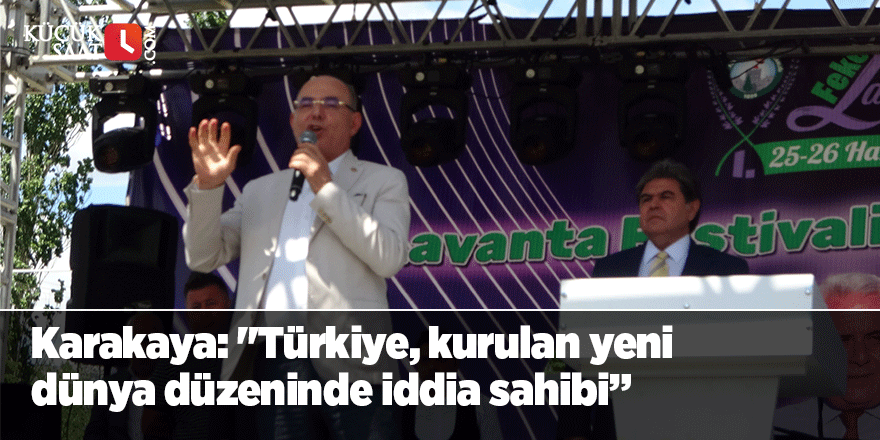 Mevlut Karakaya: "Türkiye, kurulan yeni dünya düzeninde iddia sahibi”