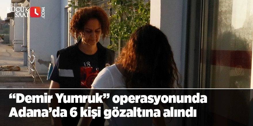 “Demir Yumruk” operasyonunda Adana’da 6 kişi gözaltına alındı