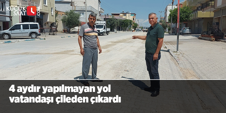 4 aydır yapılmayan yol vatandaşı çileden çıkardı