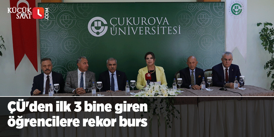 ÇÜ'den ilk 3 bine giren öğrencilere rekor burs