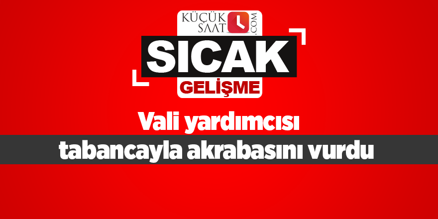 Vali yardımcısı tabancayla akrabasını vurdu