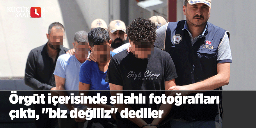 Örgüt içerisinde silahlı fotoğrafları çıktı, "biz değiliz" dediler