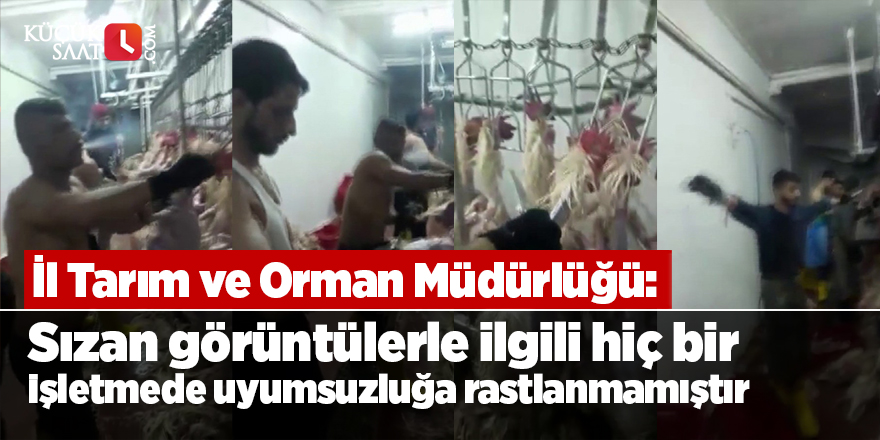 "Sızan görüntülerle ilgili hiç bir işletmede uyumsuzluğa rastlanmamıştır"