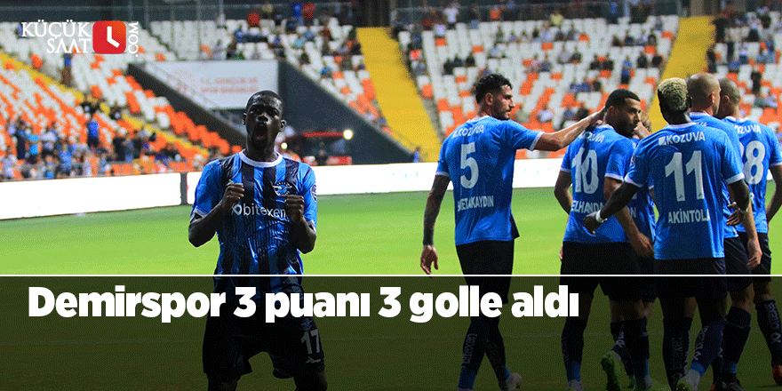 Demirspor 3 puanı 3 golle aldı