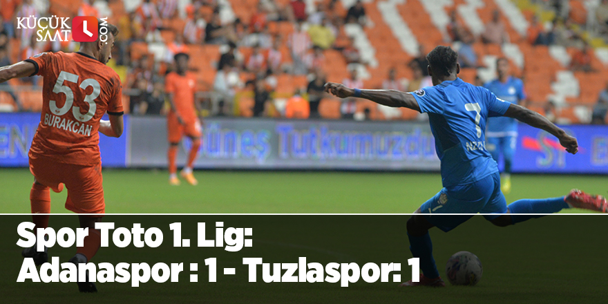 Spor Toto 1. Lig: Adanaspor : 1 - Tuzlaspor: 1