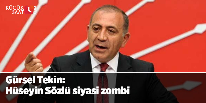 Gürsel Tekin: Hüseyin Sözlü siyasi zombi