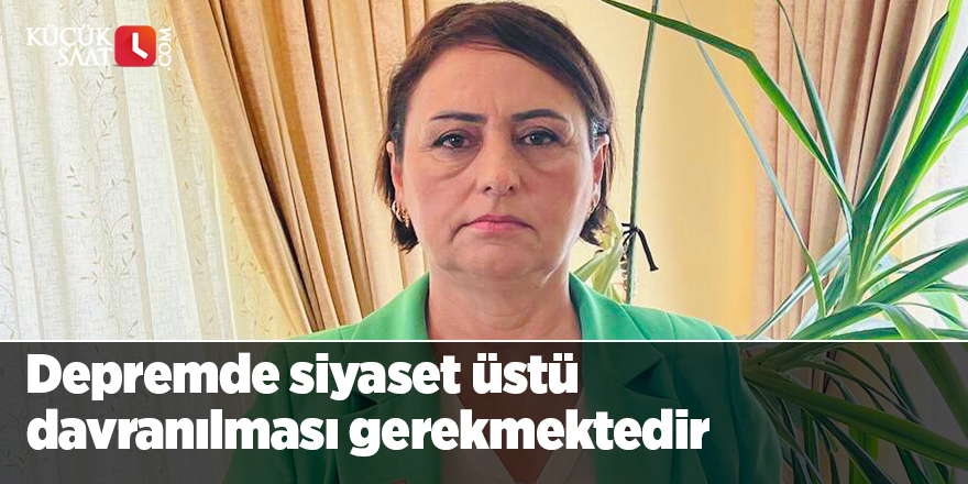 CHP'li Şevkin: Depremde siyaset üstü davranılması gerekmektedir