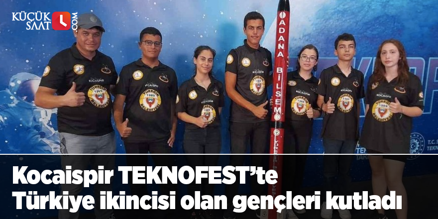Kocaispir TEKNOFEST’te Türkiye ikincisi olan gençleri kutladı