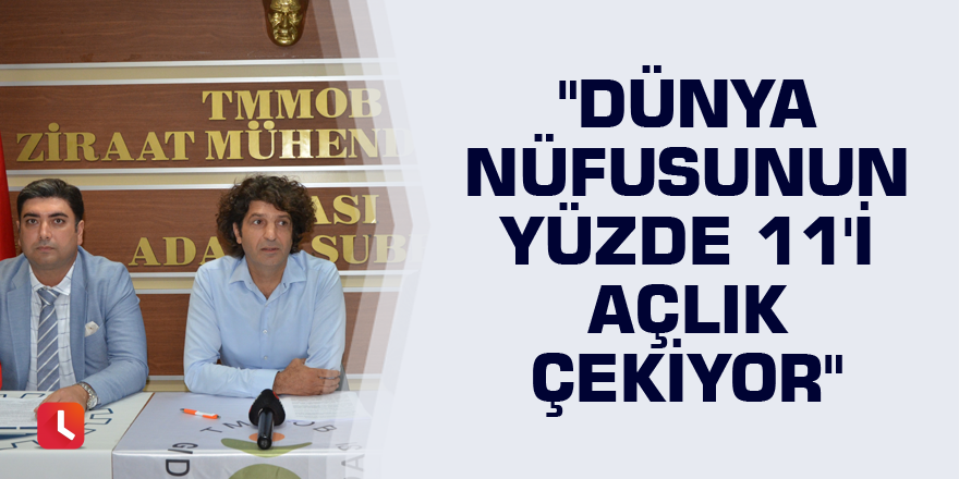 "Dünya nüfusunun yüzde 11'i açlık çekiyor"