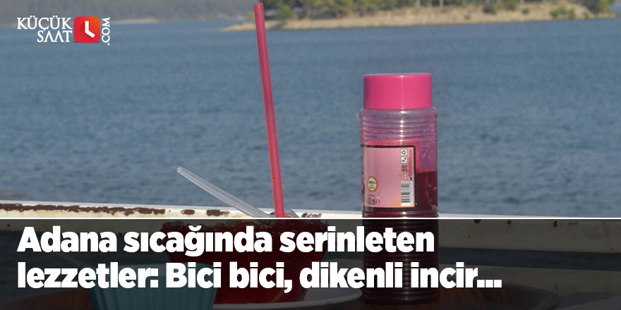 Adana sıcağında serinleten lezzetler: Bici bici, dikenli incir...