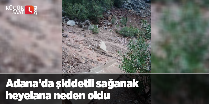 Adana’da şiddetli sağanak heyelana neden oldu