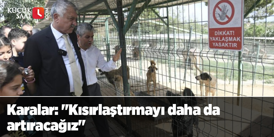 Karalar: "Kısırlaştırmayı daha da artıracağız"