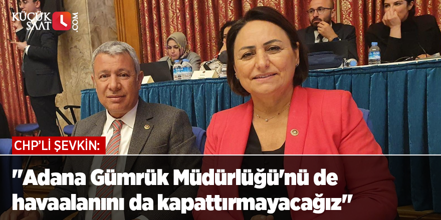 "Adana Gümrük Müdürlüğü'nü de havaalanını da kapattırmayacağız"