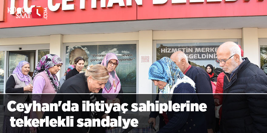 Ceyhan'da ihtiyaç sahiplerine tekerlekli sandalye