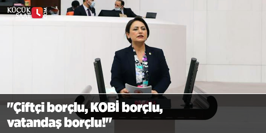 "Çiftçi borçlu, KOBİ borçlu, vatandaş borçlu!"