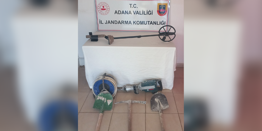 Kaçak kazı yapan 5 şahıs suçüstü yakalandı