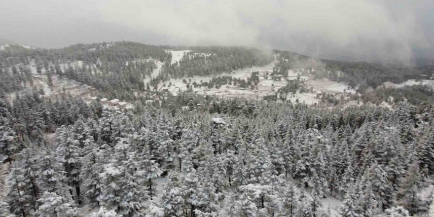 Adana’da kar, yüksek kesimleri beyaza bürüdü