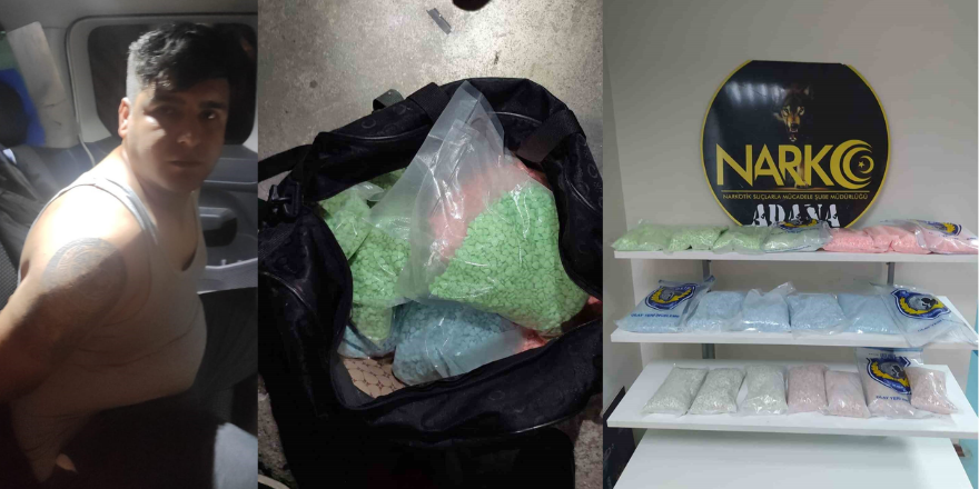 Polis 100 bin uyuşturucu hap ele geçirdi