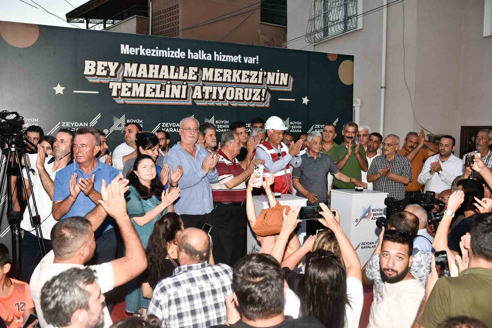 Adana’da ’Bey Mahalle Merkezi’nin temeli atıldı