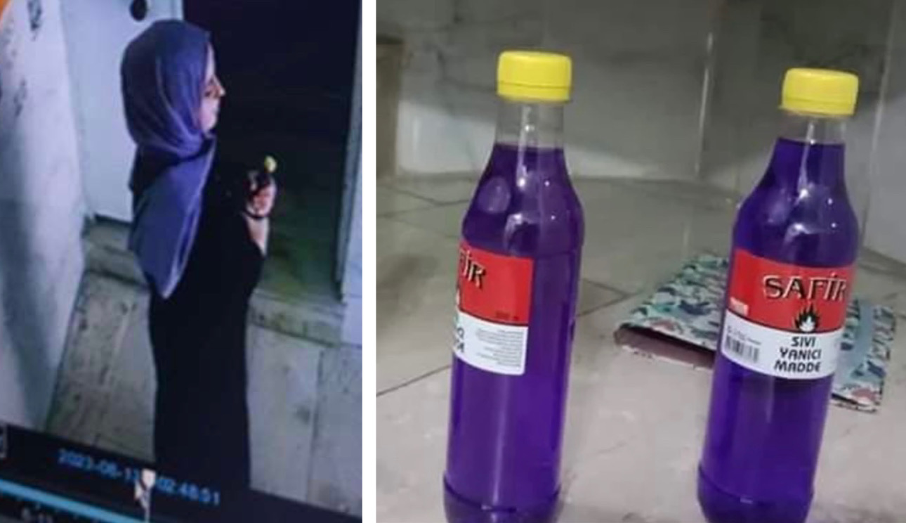 HDP Adana İl Başkanlığı giriş kapısına ispirto şişesi bırakan kadın serbest kaldı