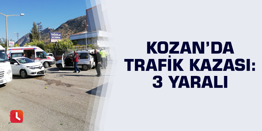 Kozan’da trafik kazası: 3 yaralı