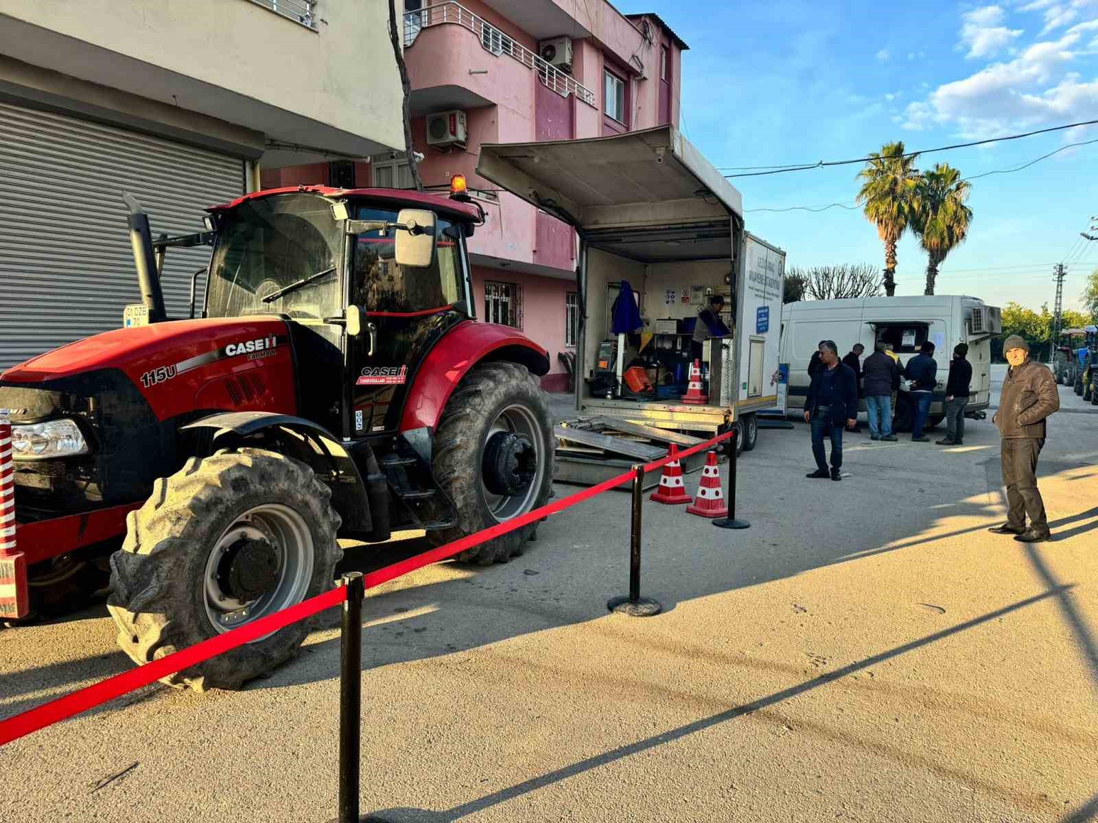 Araç muayenesinde Yüreğir’de çiftçilere büyük kolaylık