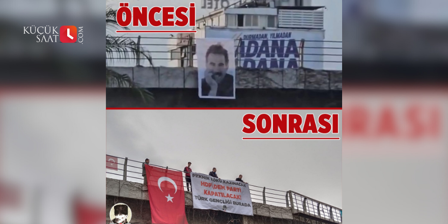 TGB Adana'dan DEM Parti'ye pankartlı yanıt