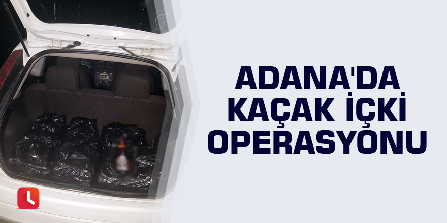 Adana'da kaçak içki operasyonu