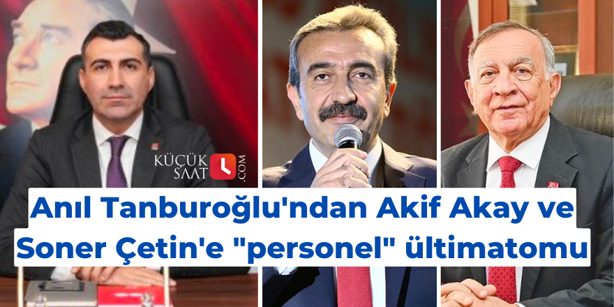 Anıl Tanburoğlu'ndan Akif Akay ve Soner Çetin'e 