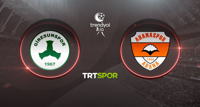 Giresunspor - Adanaspor maçı TRT SPOR'da