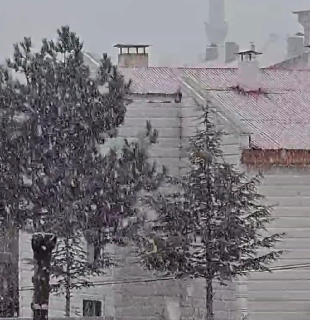 Tufanbeyli’ye Mart ayında lapa lapa kar yağdı