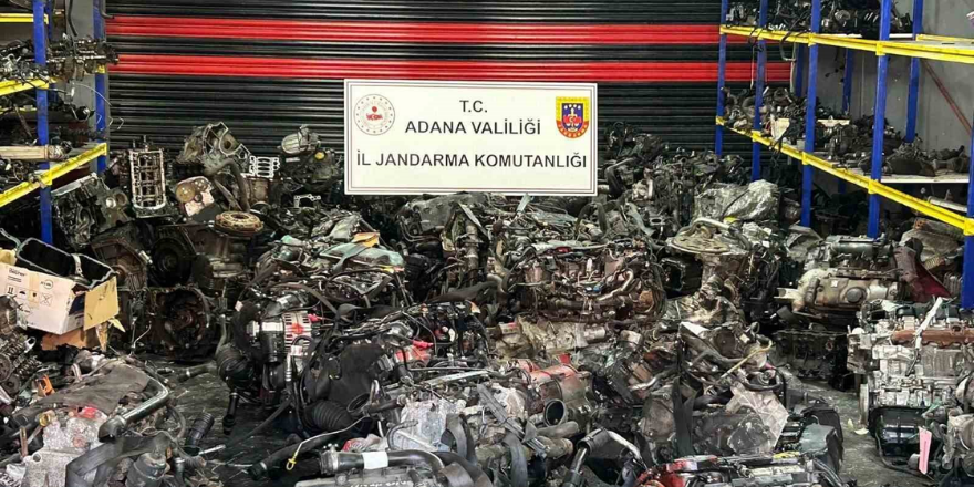 Adana’da 96 kaçak otomobil motoru ele geçirildi