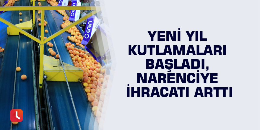 Yeni yıl kutlamaları başladı, narenciye ihracatı arttı