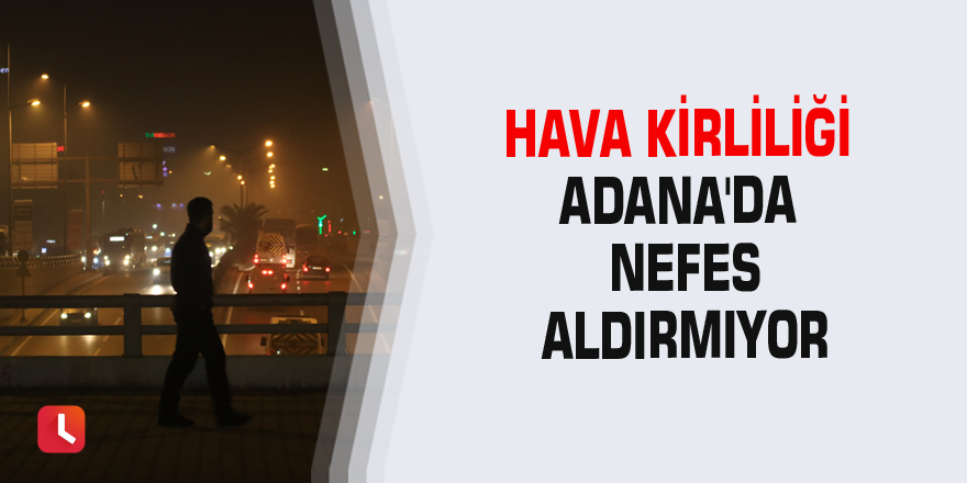 Hava kirliliği Adana'da nefes aldırmıyor